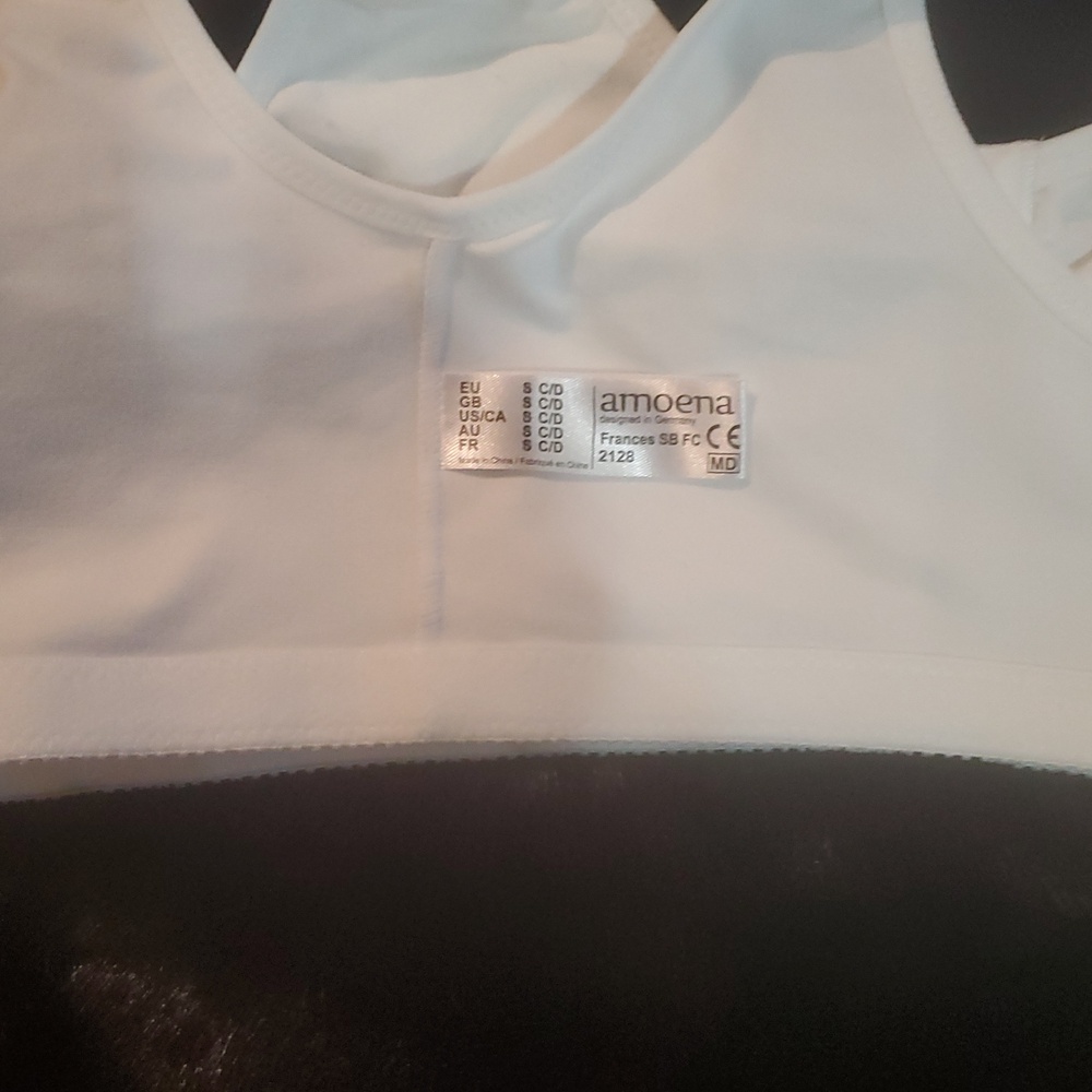 AMOENA FRANCES SOFT CUP COTTON LEISURE FRONT CLOSURE BRA /WHITE/SZ:S,M,XL - Picture 11 of 12